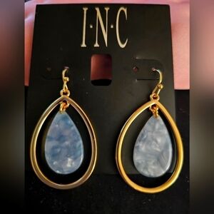 INC Gold dangling Tear drop Earrings